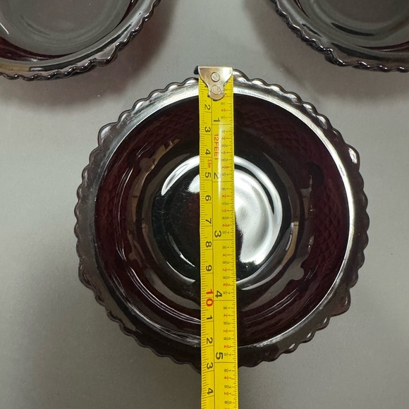 Ruby Red Glass Bowl Set - Picture 6 of 6